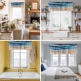 thumbnail image 5 of Abstract Ocean Valance Curtain Gradient Sea Wave Oil Painting Modern Window Valances Rod Pocket Short Curtains Window Treatments for Kitchen Bedroom Bathroom Laundry 60" x 14", 5 of 9