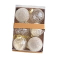 thumbnail image 1 of Juego de 6 piezas de adornos de bolas de Navidad, colgantes con lazo, decoración de de Navidad para compromiso, dormitorio, inauguración de la Estilo F, 1 of 8