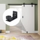 thumbnail image 2 of Juego de 2 rieles para piso, rieles para piso para puertas corredizas de madera, rieles para piso ajustables con 8 opciones de configuración para puertas corredizas de madera, puertas de granero,, 2 of 5