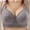 Gray, variant on Woman'S Push Up Bra Printing Gathered Together Ull Coverage Plus Size Wire-Free Underwire Bra Daily Seamless Bra Underwear Beige XXXXL
