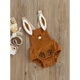 thumbnail image 3 of Franhais Baby Romper, Sleeveless Cartoon Rabbit Button Closure Corduroy Bodysuit for Girls Boys, 3 of 9