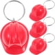 thumbnail image 1 of KAKOWELY 4 llaveros con forma de casco, colgantes de mochila de metal, llaveros, dijes, recuerdos de fiesta, 1 of 5