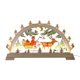 thumbnail image 1 of Adorno de puente de vela LED iluminado de madera de Papá Noel navideño, decoración navideña para interiores, funciona con pilas, 1 of 7