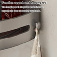 thumbnail image 6 of Adhesive Corner Shower Caddy 1/2/3 Pack, Drill-Free Bathroom Storage Shelves with Integrated Hooks and Towel Bar, Rustproof ABS Organizer, Gray/Black, 6 of 15