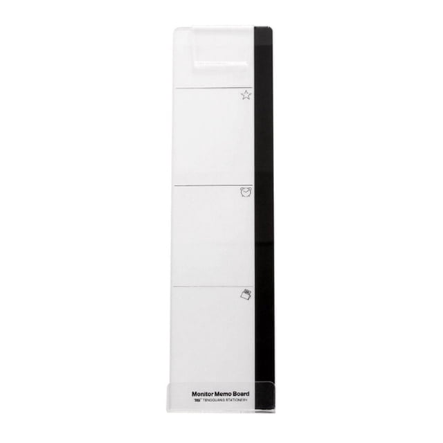 EeaseCA Monitor Memo Board Monitor Memo Note Holder Fashion Computer Monitor Side Panel Transparent Message Creative Multifunction Memo Pad Message Board (Left)