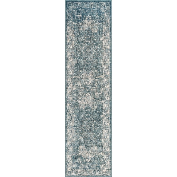 Unique Loom Isabella Adjani Runner Rug, Blue, 2' 7" x 10'