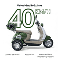 thumbnail image 3 of Trimoto eléctrica T40 Neo Moto Bike, 40km/h, 1000w, 3 of 13