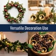 thumbnail image 5 of Elf Stor 4Pcs Christmas Ornaments Set - 3” Brass Shatterproof Ornaments, 5 of 6