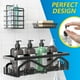 thumbnail image 2 of Organizador de estantes de baño Shower Caddy Coraje [paquete de 5] negro, 2 of 6