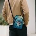 thumbnail image 3 of Xixirimido Cute Shark Undersea Pattern Small Sling Backpack Crossbody Sling Bag, Chest Bag Daypack Fanny Pack Cross Body Bag for Shopping Hiking Traveling, 3 of 7
