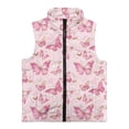 thumbnail image 4 of Uorisanigo Boys Girls Full Zip Fleece Vest Fashion Fall Winter Clothes Pink Butterfly Print Sleeveless Outwear Warm Jacket with Pockets Soft Kids Outdoor Layering(2-12 Years), 4 of 7