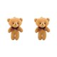 thumbnail image 3 of Sonducket Animales de peluche Material de algodón PP flexible Diseño de muñeca de oso pequeño Llavero portátil Regalos para niños Útil Mano Sentirse Type1 NO1 Sonducket CBP220743, 3 of 5