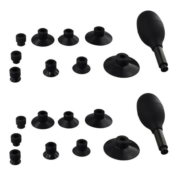 2 Set Lens Sucker Kit 10 in One with 18 Interchangeable Suction Cups Suction Manual Vacuum Suction Pen Lens Puller
