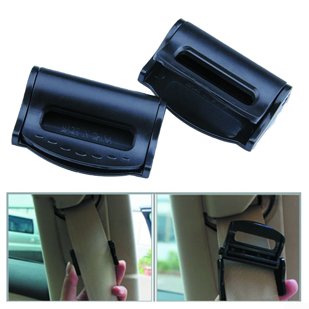 2PCS Car Seat Belt Adjuster Clip Strap Clamp Shoulder Improve Comfort Safety