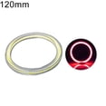 thumbnail image 5 of Walbest 1PC 4 72" Projector Universal RGB LED Fog Light White COB Angel Eye Rings DRL Driving Bulbs (Red), 5 of 7