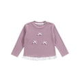 thumbnail image 4 of ATOGUTA Girls Long Sleeve Shirts Casual Long Sleeve T Shirts Kids Crewneck Tops Fashion Tees Size 0-12, Hot Pink, 4 of 6