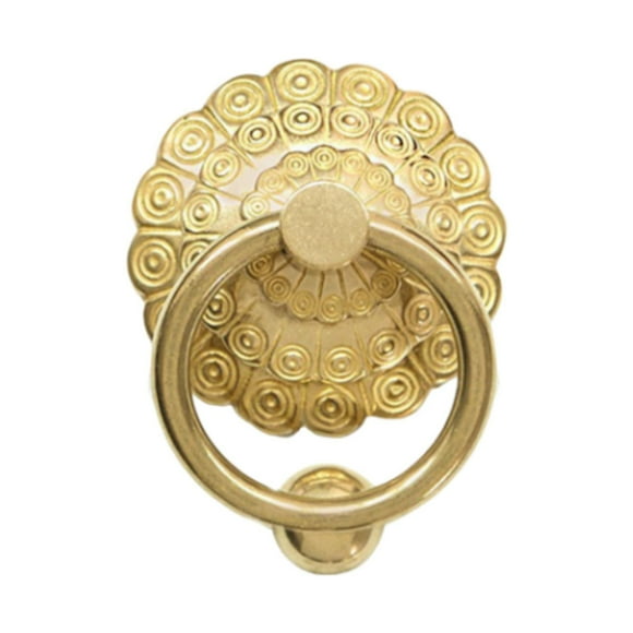 Tnarru Front Door Knocker Gate Handle Brass Heavy Duty Door Handle Vintage Fence Handle Door Pull for Garden Barn Lawn Wooden House Gold