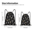 thumbnail image 2 of Bingfone Playing Music Skeletons Drawstrings Backpacks Bags for Men Women Gym Drawstrings Bag-Medium, 2 of 6