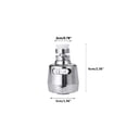 thumbnail image 3 of PVCS Flexible Faucet Sprayer Turbo 360 Sink Faucet Sprayer Jet, 3 of 7