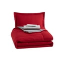 thumbnail image 5 of Mainstays All in One Reversible Comforter and Sheet set- 5 Piece, Twin, Red, 5 of 7