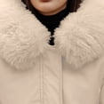 thumbnail image 3 of Womens Coats Women Warm Pocket Coat Turn Down Collar Long Jacket Winter Down Parkas Cute Clothes Winter Coat for Women,Womens Zip Up Jacket Ladies Tops 3XL, 3 of 5