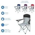 thumbnail image 4 of Ozark Trail Comfort Mesh Chair, Holds up to 225lbs, 600D Polyester, Steel Frame, 4 of 6