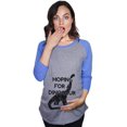 thumbnail image 1 of Crazy Dog T-Shirts Maternité Raglan Espérant un Dinosaure Mignon Drôle Grossesse Baseball Tee, 1 of 6