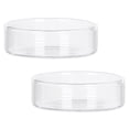 thumbnail image 6 of GOOHOCHY Transparent Glass Dessert Plates for Home Use Salad Trays with Unique Appearance 2 Pieces, 6 of 9
