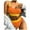 Orange, variant on Womens swimsuits clearance,Women Patchwork Bikini Set Push-Up Pad Swimwear Swimsuit Beachwear Orange M(M)