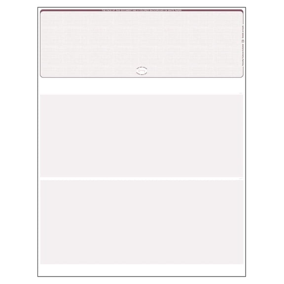 500 Burgundy- Linen Laser Check Stock, (Top Position) Blank Laser Checks, Top Laser Check, Bank Checks, Business Checks, or Personal Checks