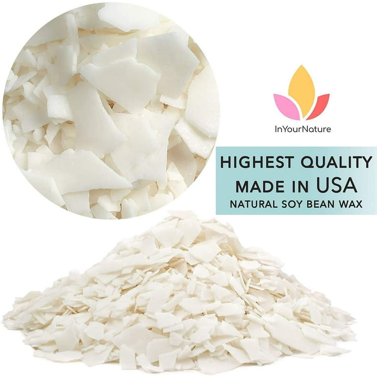5LB Soy Wax, Premium Natural Candle Wax, 100% Soy Wax for Candle Making  from Organic Farm, No additives, Harmless and Pure,DIY, Premium Quality,  Top