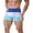 Blue, variant on Men's Boxer Brief Stretch Breathable Mesh Color Block Swimming Underwear 5 Inch Quick Dry Compression Bathing Suits