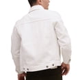 thumbnail image 3 of Chamarra vaquera de mezclilla MCHK 8053. Color blanco. Para hombre, 3 of 5