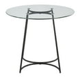 thumbnail image 7 of LumiSource Black Steel, Clear Glass Cece Dinette Table, 7 of 7