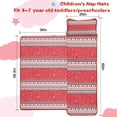 thumbnail image 5 of Red Christmas Striped Pattern Toddler Nap Mats for Kids Preschool,60"x20" Sleeping Mat Bag or Kids,Toddler Sleeping Bag,Toddler Nap Mat or Daycare, 5 of 6
