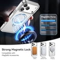 thumbnail image 3 of VENINGO Magnetic for iPhone 17 Pro Max Case with 360 ° Rotatable Stand Compatible with Mag-safe,Clear Shock Resistant Slip Resistant Case for iPhone 17 Pro Max 6.9", Silver, 3 of 8