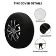 thumbnail image 2 of Rateoe Starry Sky Constellation Cat Pattern Tire Cover Wheel Protectors Weatherproof Wheel Covers Universal Fit for Trailer Rv SUV Truck Camper Travel Trailers Accessories-16 inch, 2 of 6