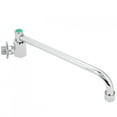 thumbnail image 3 of G1/2in Thread Single Handle Wall-Mounted Faucet, 360 Degree Rotation Water Tap, Copper Alloy Silver Wall for Household Bathroom Kitchen 25cm, 3 of 8