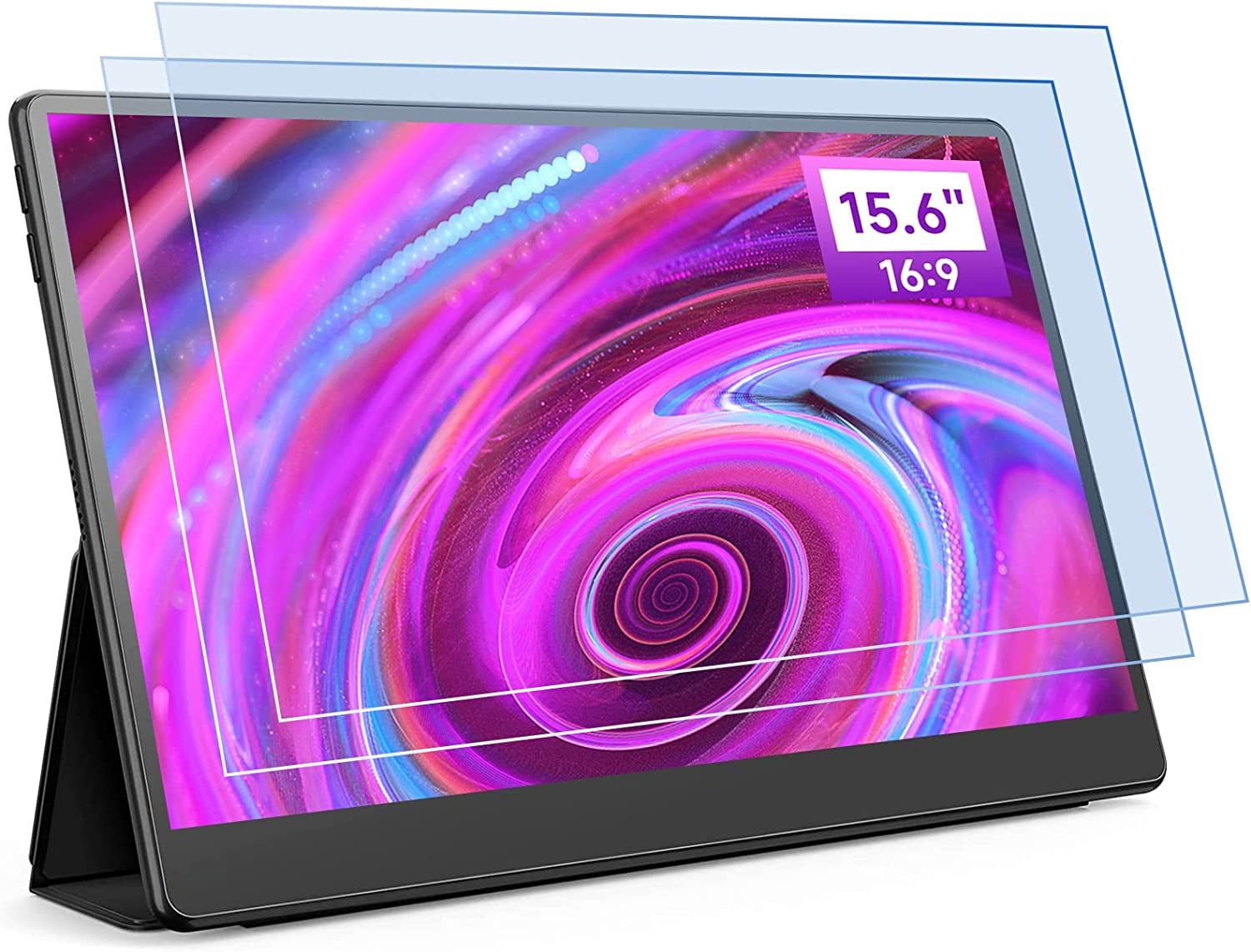 2 Pack 15.6inch Protable Monitor Anti Blue Light Screen Protector, Eye