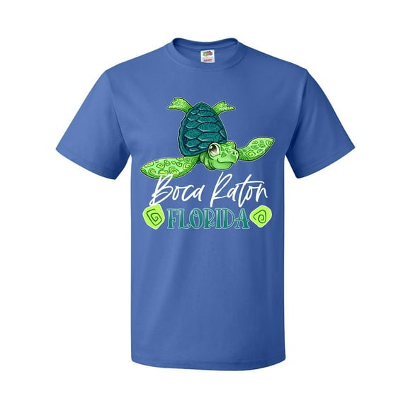 Inktastic Boca Raton, Florida Happy Sea Turtle T-Shirt