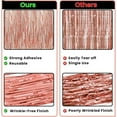 thumbnail image 3 of Rose Gold Tinsel Foil Fringe Curtain, 3 Pack Metallic Glitter Curtains Backdrop Streamers, 3.2ft x 6.5ft Backdrop for Birthday,Bachelorette Party,Photo Booth Party Decorations, 3 of 8