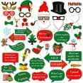 thumbnail image 1 of Kit de accesorios para fotomatón navideño (47 piezas), fotomatón navideño de bricolaje con palo Accesorios divertidos para selfies navideños para adultos y niños para tema navideño P, 1 of 5