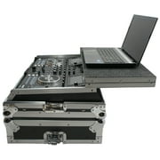 Harmony DJ 3/8 Black Laminated Plywood Flight Case with Spring Loaded Handle, Black