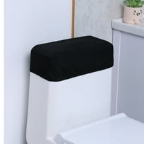 BERTDOMD Universal Toilet Tank Lid Cover Replacement Black Bathroom Decor Washable Toilet Seat Lid Covers Top Of Toilet Decor Toilet Tank Cover Accessories