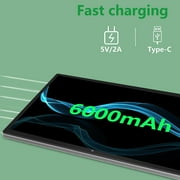 YQSavior CP20 10.1 10GB RAM 64GB ROM 1.8GHz Quad-core Processor Android 13 2 in 1 Wifi Tablet, Black