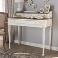 thumbnail image 2 of Baxton Studio Anjou Writing Desk in White and Natural, 2 of 5