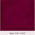 thumbnail image 6 of 500/Case Bulk Burgundy Luncheon Napkins 3 ply, 6 of 7