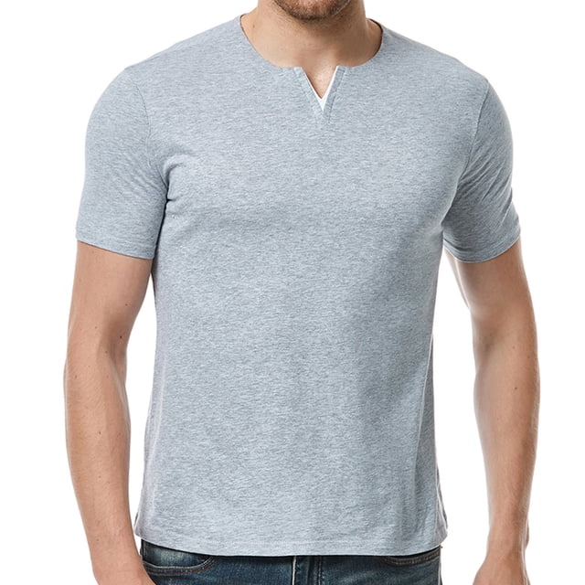 Birdeem T-Shirt à Manches Courtes Col en V Mode Décontractée pour Hommes