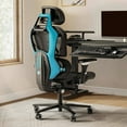 thumbnail image 3 of Eureka Ergonomic ERKGC05BL Typhon Hybrid Ergonomic Gaming Chair - Blue, 3 of 4