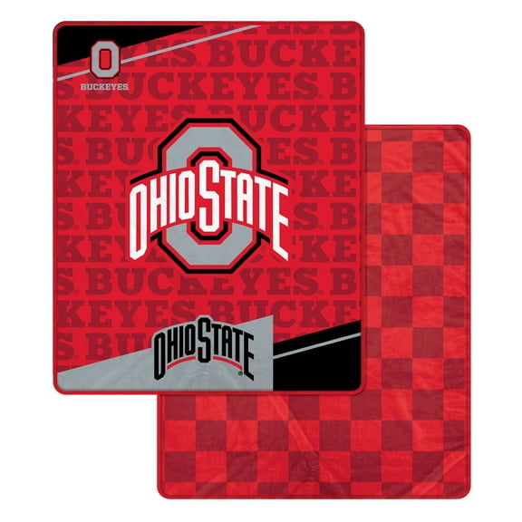 Pegasus Ohio State Buckeyes 60" x 70" Diagonal Ghost Checkered Double-Sided Blanket